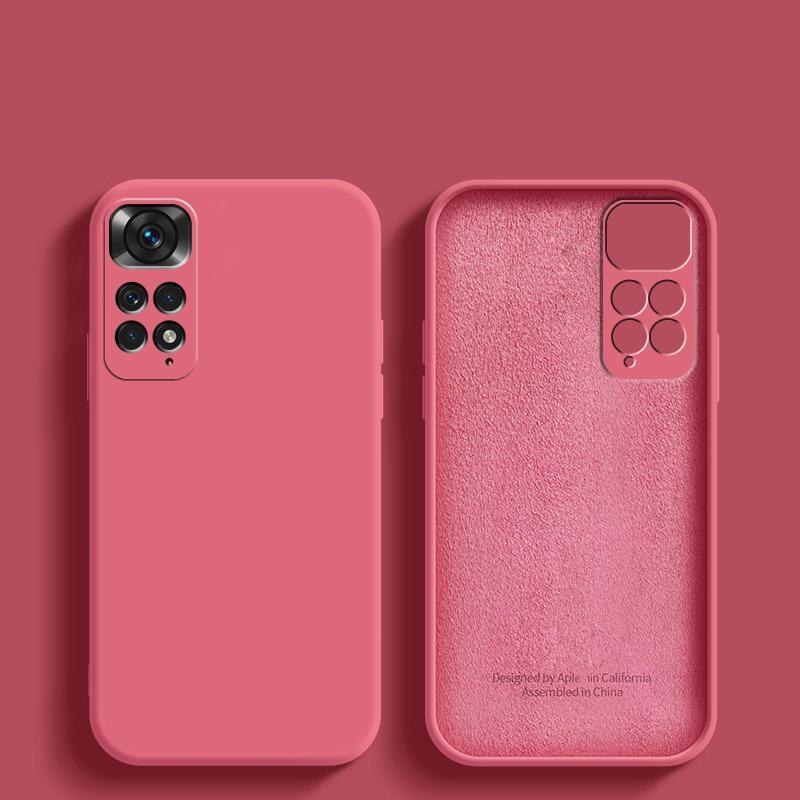 Чохол накладка Xiaomi Redmi Note 11/11S Silicone Case Protective Pink - -