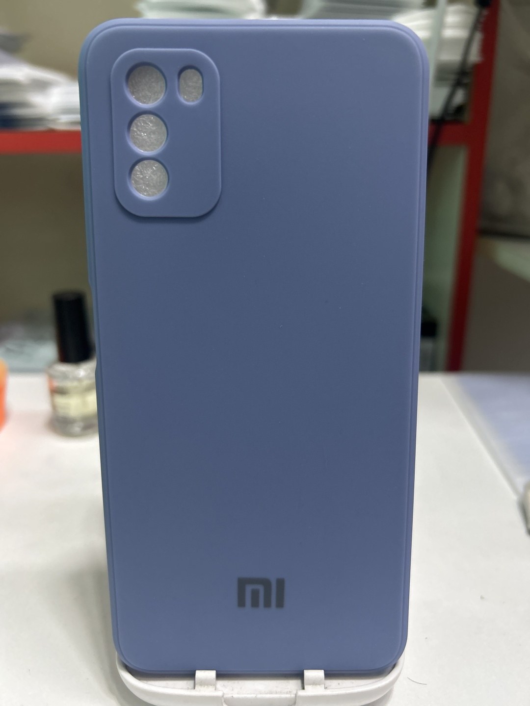 Чохол накладка Poco M3 Color Blue Silicone Case Full Protective - -