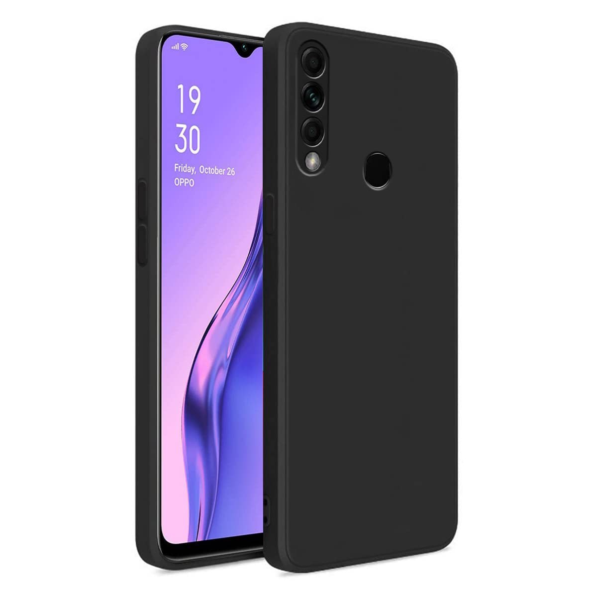 Чохол накладка Oppo A31 Black Silicone Case Full Protective - -