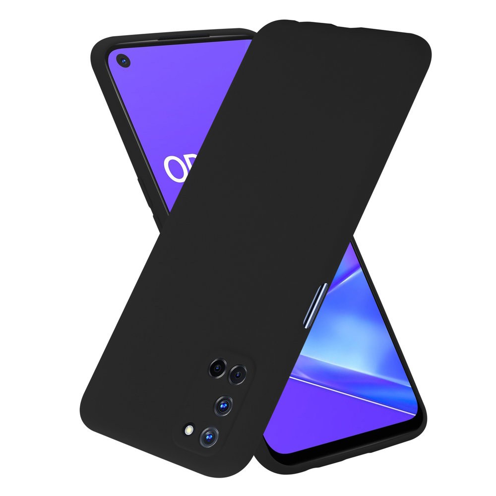 Чохол накладка Oppo A52/A72/A92 Black Silicone Case Full Protective - -