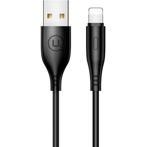 Дата кабель Usams Lightning U18 Round 2A 1.0m Black - -