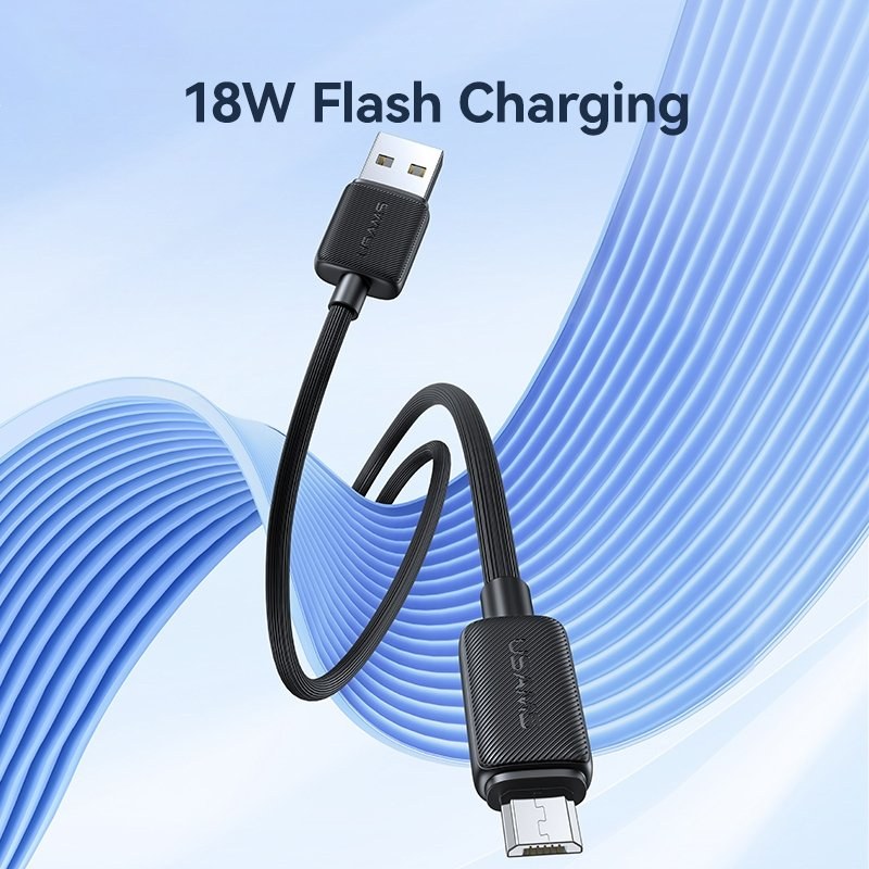 Дата кабель Usams US-SJ690 MicroUSB 2A 1.0m White - -