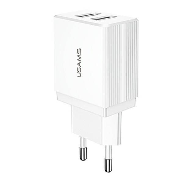 МЗП Usams T24 (US-CC090) double USB 2.1A White - -