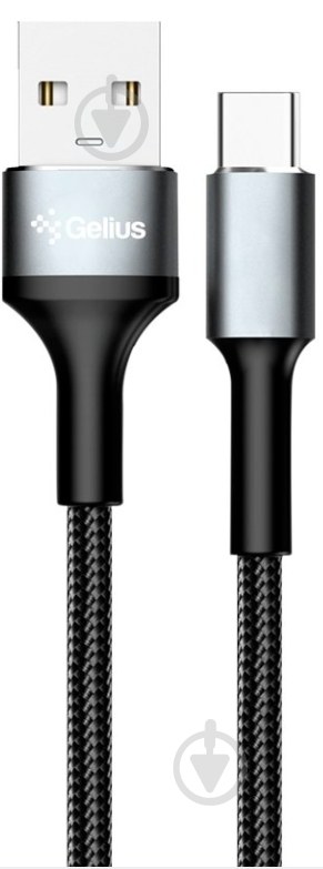 Дата кабель USB Gelius Cafule GP-UCN002C USB-A to Type-C (1.2m) (3A) Black