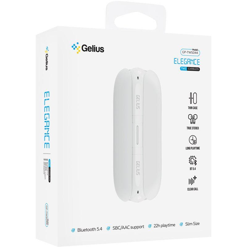 Бездротові навушники TWS Gelius Elegance GP-TWS044 White