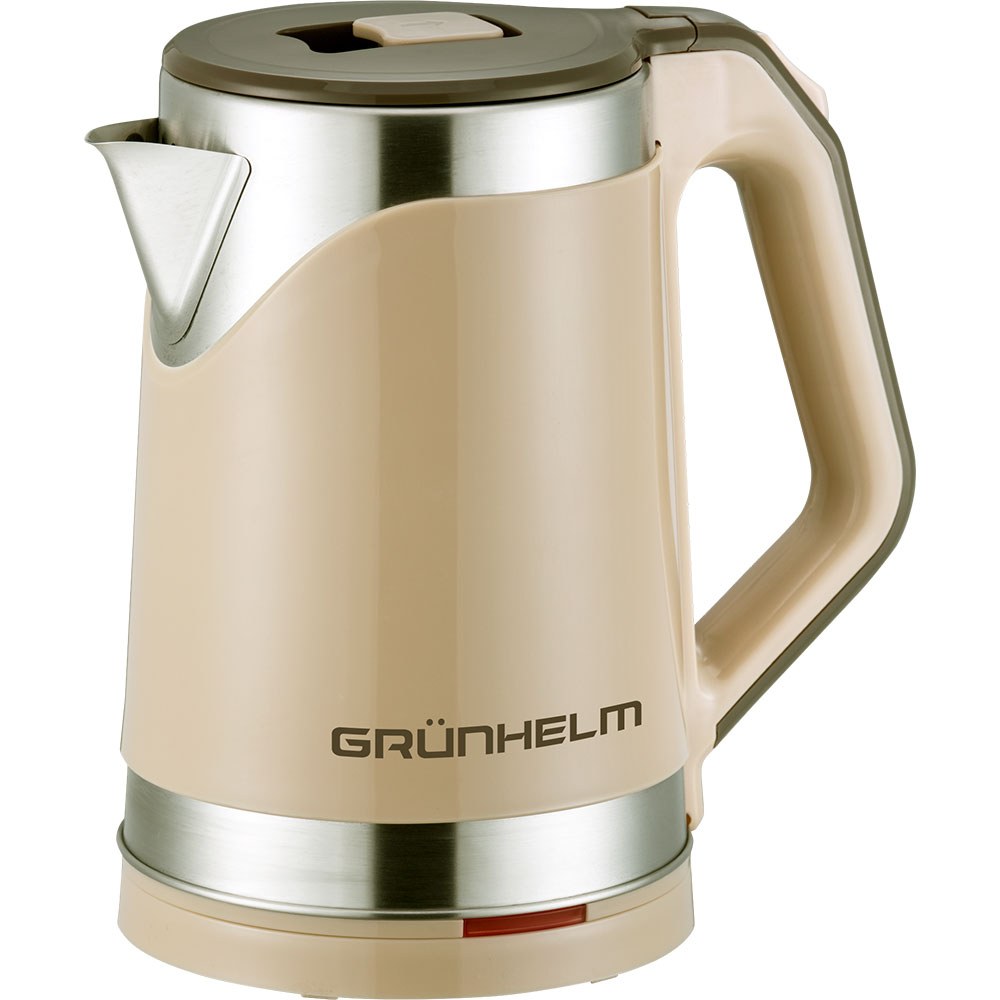 Електрочайник GRUNHELM EKS-1857SB (бежевий) 2,0л , 1500-1700 Вт ,дисковий - -