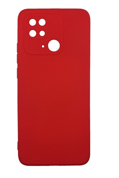 Чохол накладка Xiaomi Redmi 10C Silicone Case Separate Camera Red - -