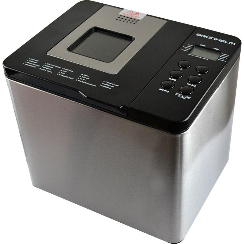 Хлібопічка GBM750 500-750г 550 Вт (GRUNHELM)