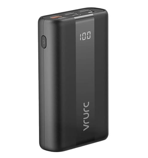 Зовнішній акумулятор VRURC T2055 20000mAh 22,5W(D9A-SL-2055BLACK-DE) Black