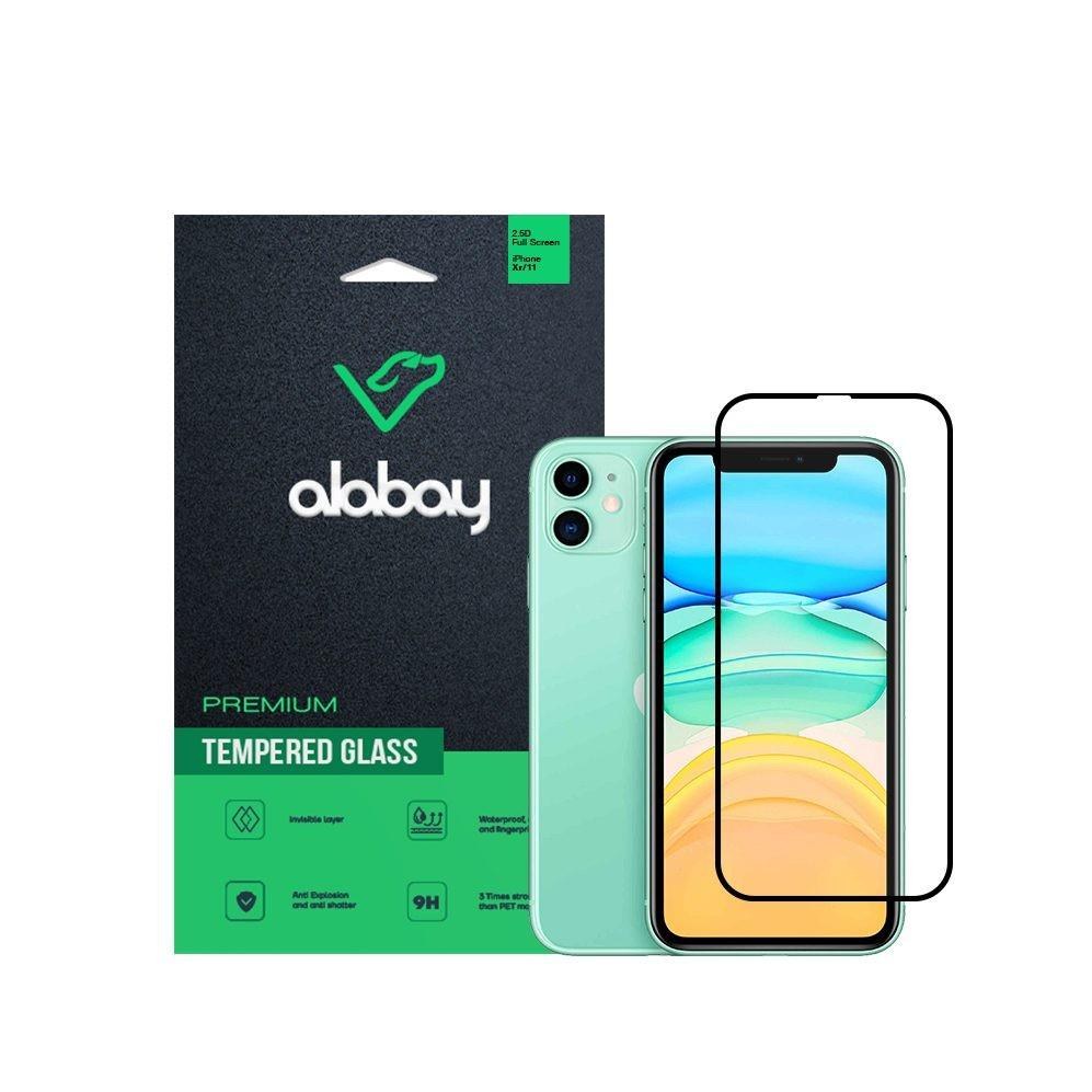 Захисне скло Iphone XR/11 black - -