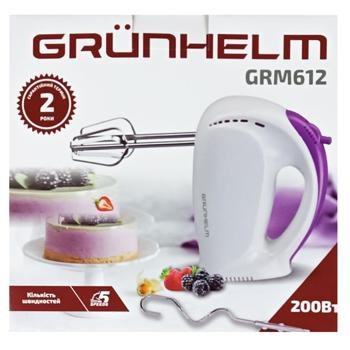 МІКСЕР GRM612 200 Вт, вінчики 2шт сірий GRUNHELM