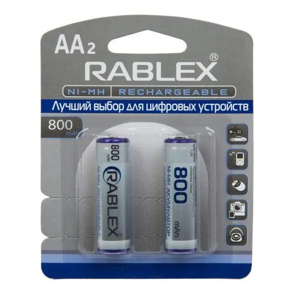 Акумулятор Rablex R-6 AA 800 mAh - -