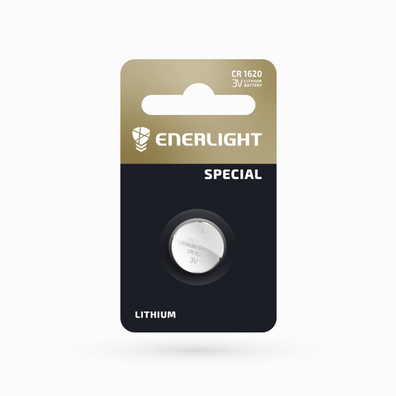 Батарейка ENERLIGHT LITHIUM CR1620 1шт./уп.