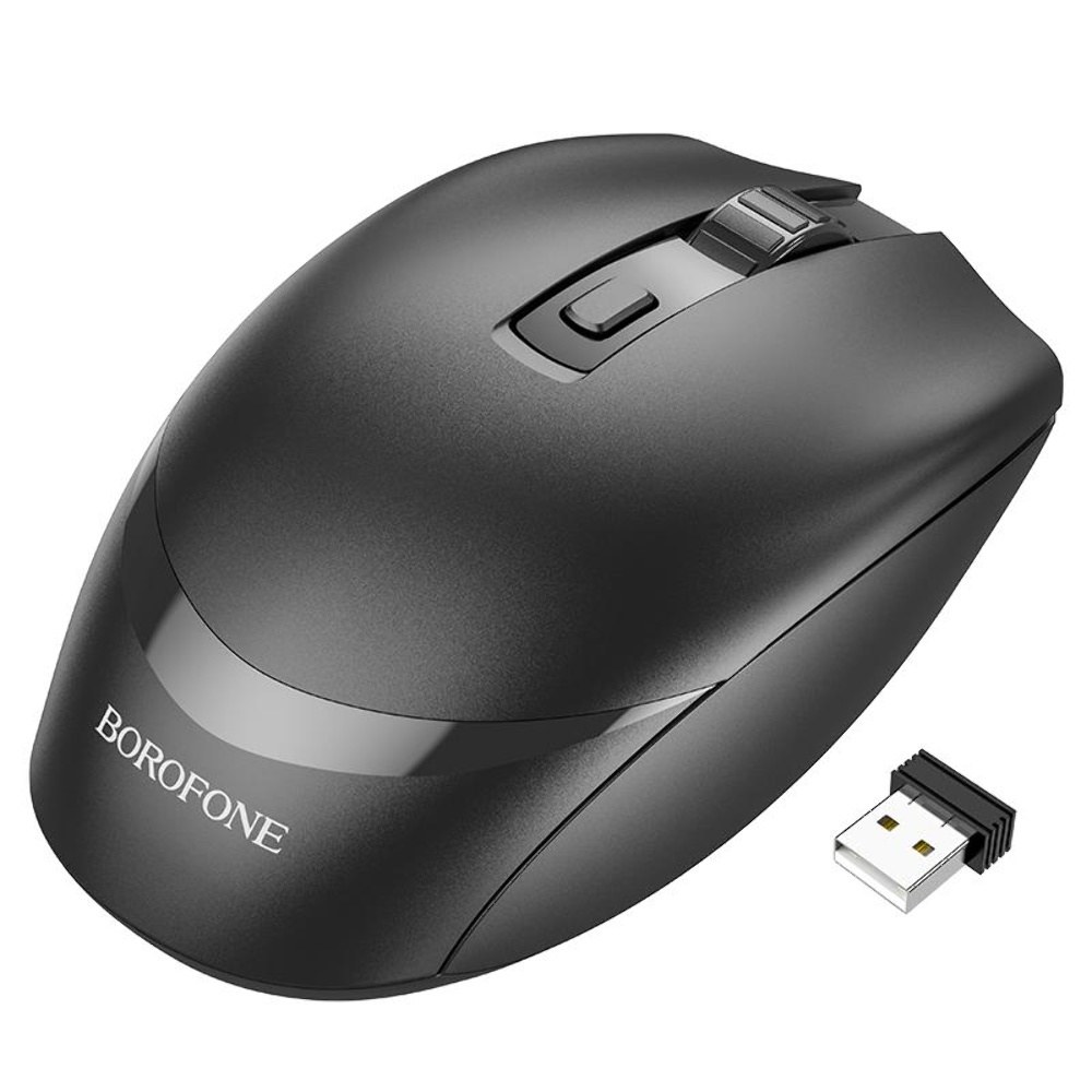 Миша бездротова Borofone BG7 Black - -