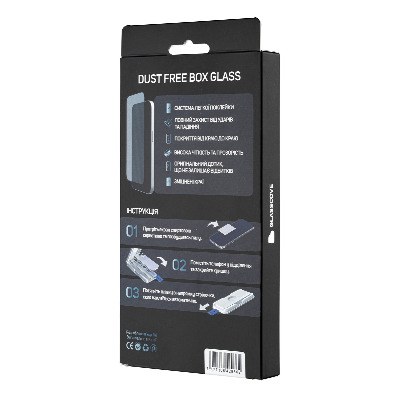 Захисне скло DM Dust-Free Box Glass для iPhone 16 Black - -