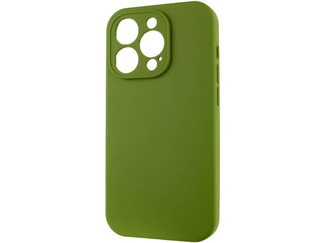 Чохол Накладка Silicone Case AG-Glass Box Separate Camera IPhone 15 Зелений - -