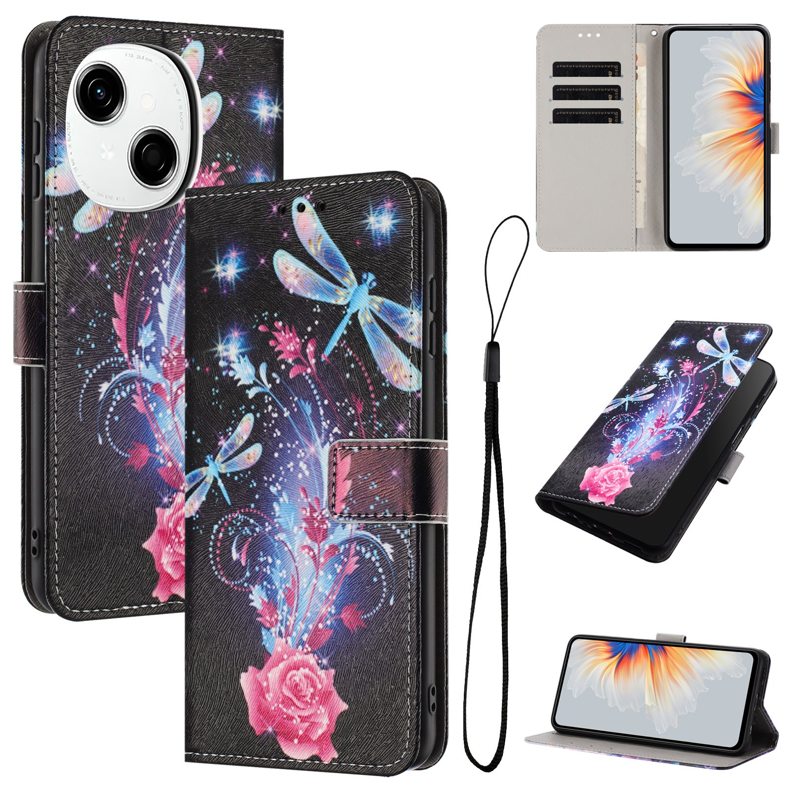 Чохол-книжка Tecnno POP4 Art Case Rose Gold - -