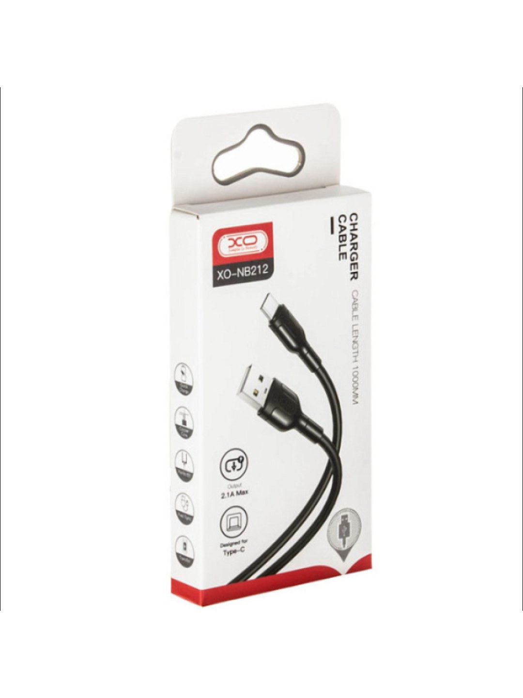 Дата кабель XO lightning NB212 2.1A/1m Black - -