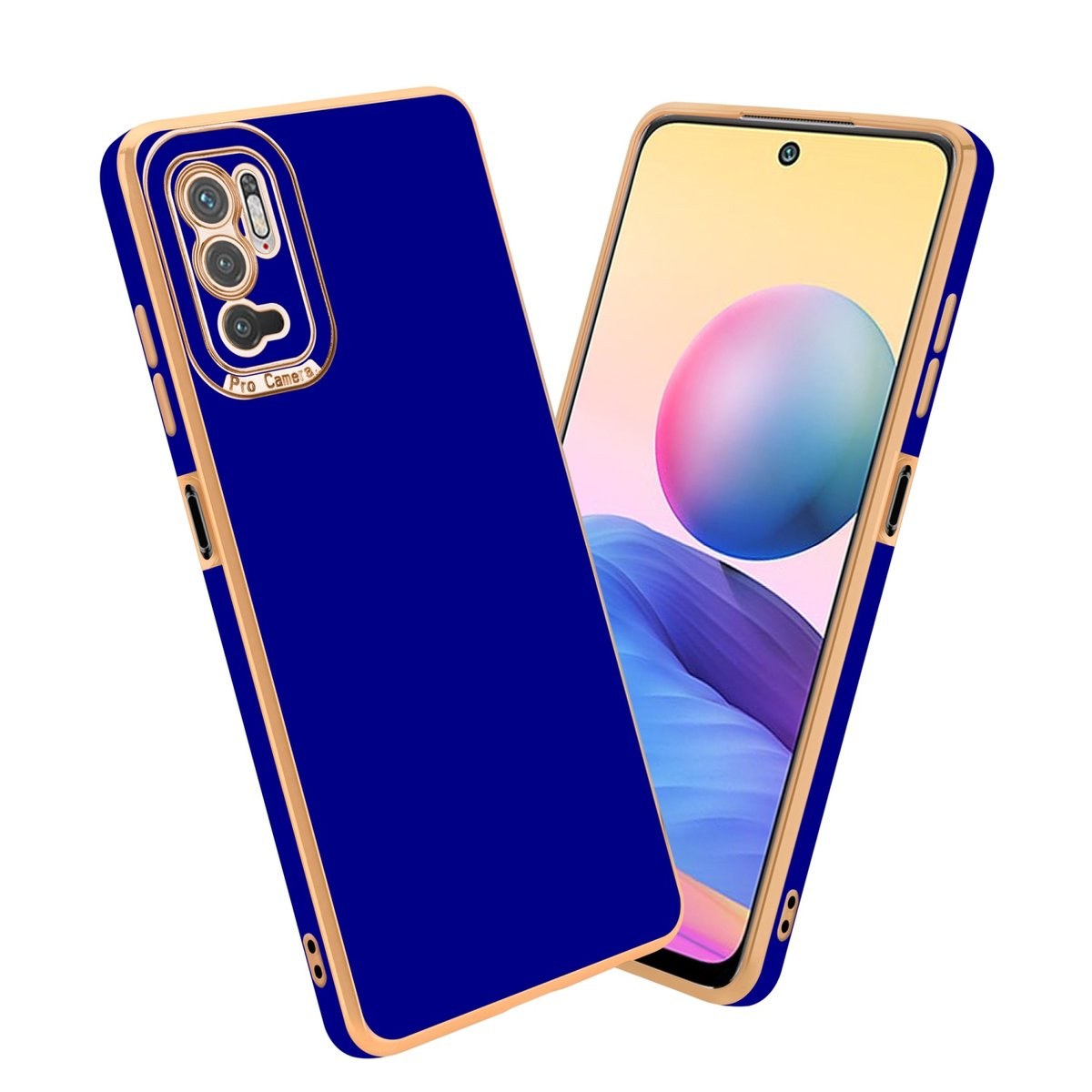 Чохол накладка Xiaomi Redmi Note 10 5G/Poco M3 Pro Blue Silicone Case Full Protective - -