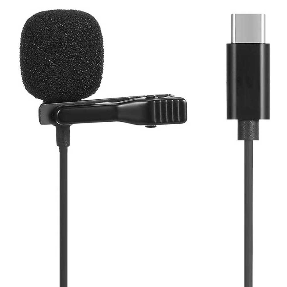Мікрофон петличний JH-042 Lavalier MicroPhone Type-C із затискачем Black
