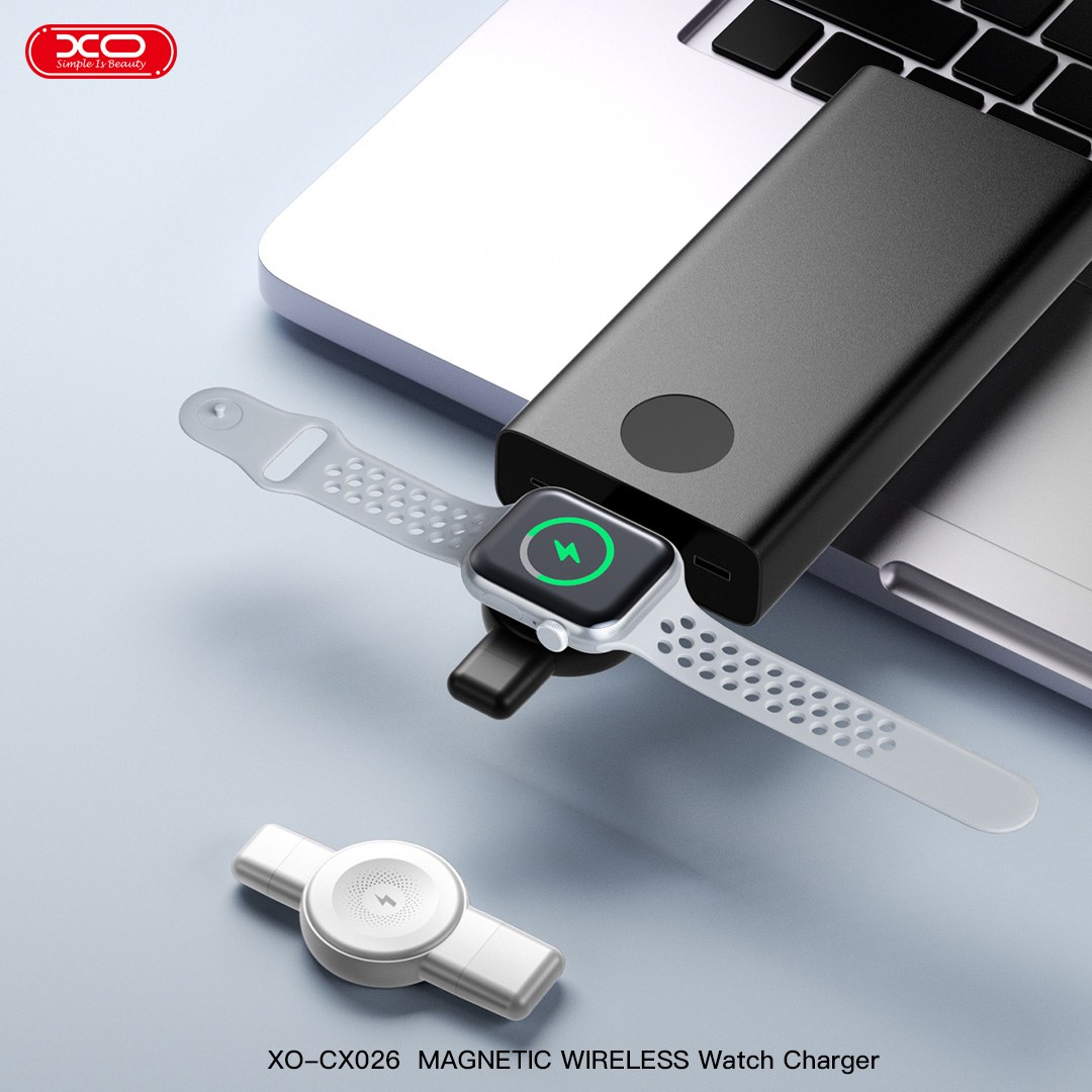 Бездротовий зарядний пристрій для смарт годинників XO-CX026 APPLE/SAMSUNG USB-A/, TYPE-C Black - -