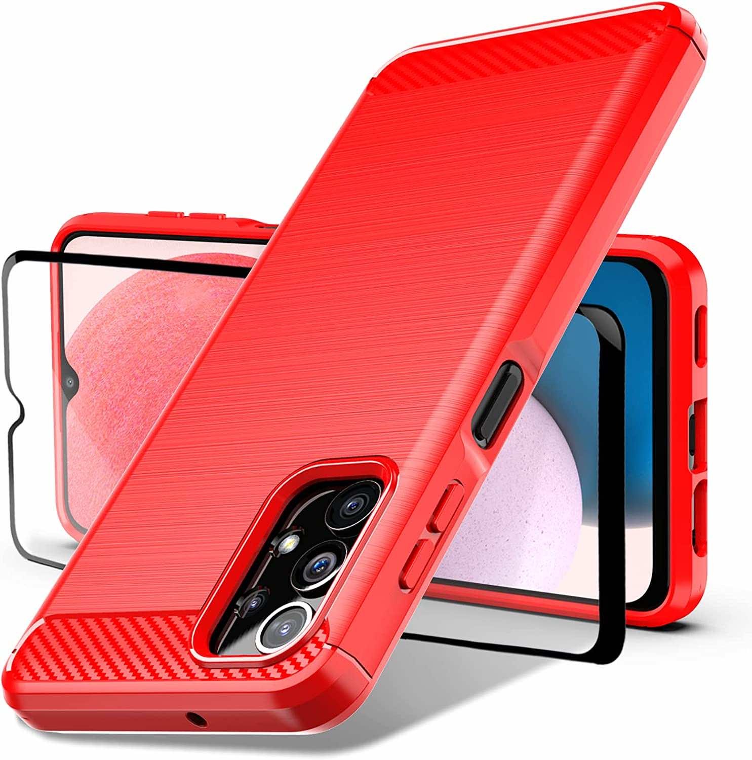 Чохол накладка Matte Colorful Metal Frame Samsung A04s Red - -