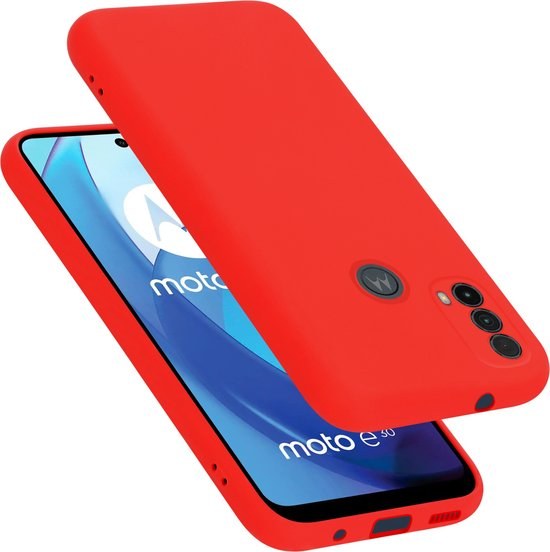 Чохол накладка Silicone Case Separate Camera Motorola E30/E40 Red - -
