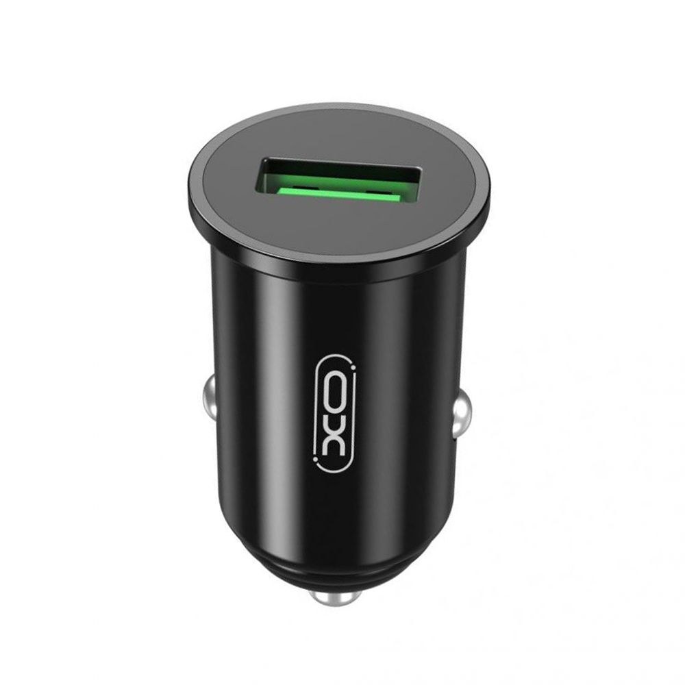АЗП  XO CC35 1USB 18W QC3.0 Швидка зарядка Black - -
