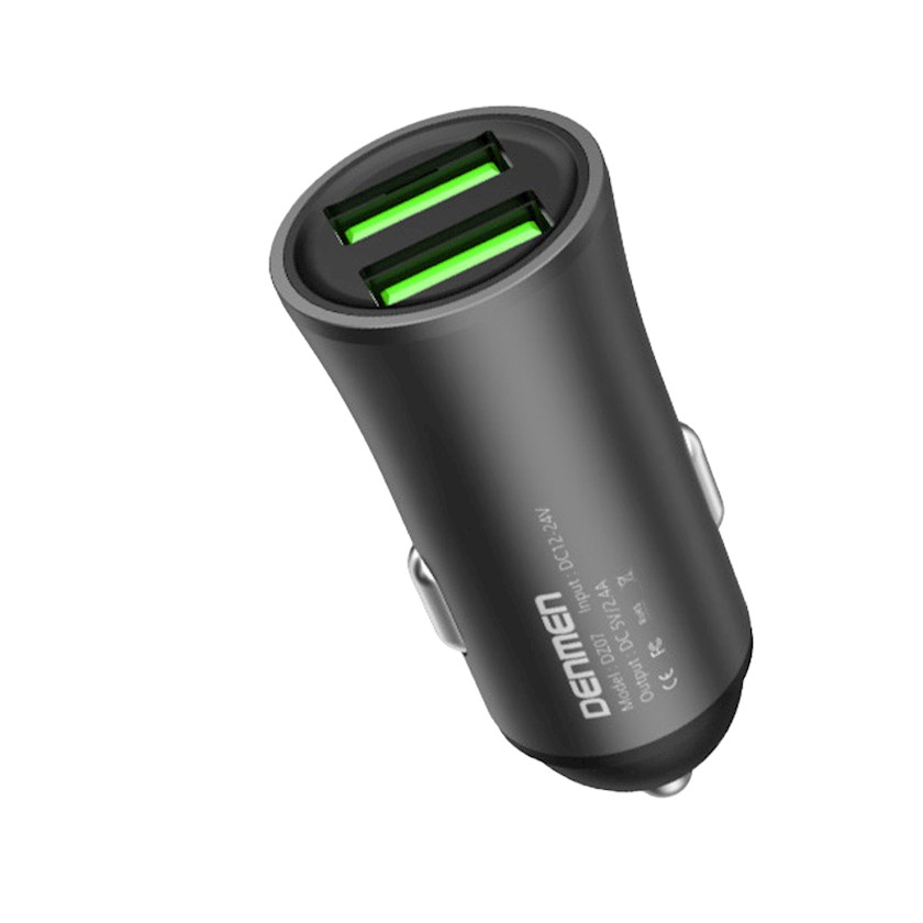 АЗП Denmen DZ07 2USB 2.4A Black