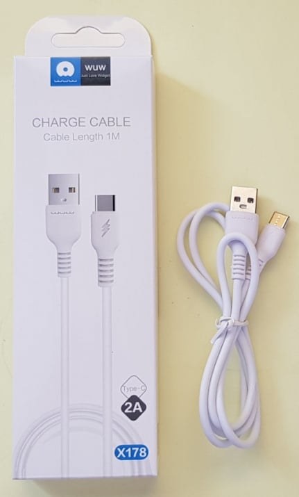 Дата кабель TYPE-C WUW X178 1m White - -