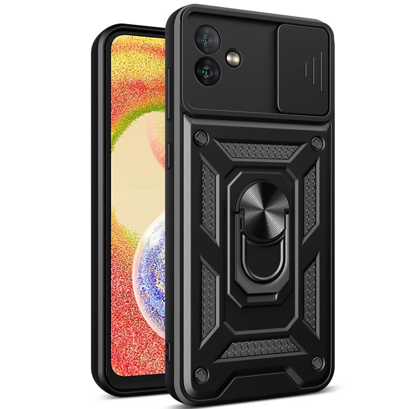Чохол-накладка серії Camshield Serge Ring для Samsung Galaxy A04s Black - -