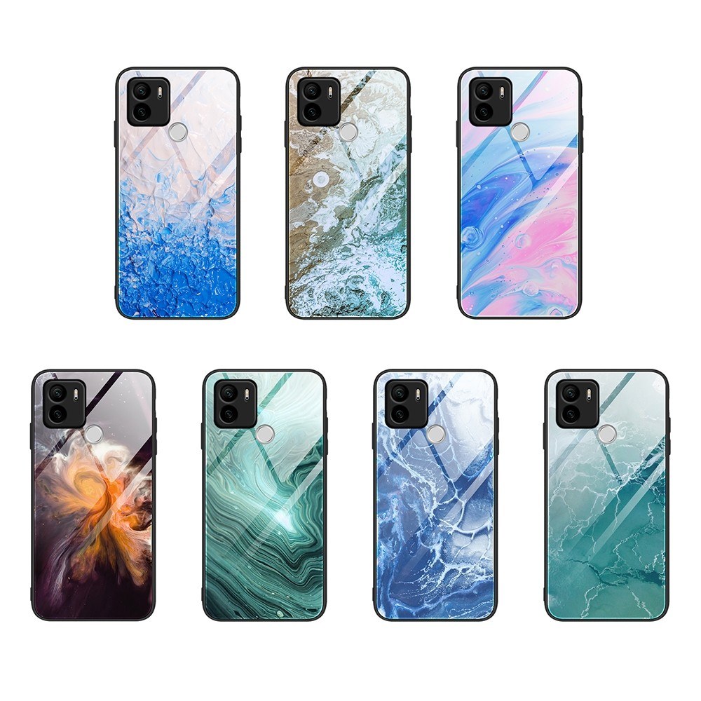Чохол накладка Pattern and Glass Case Marble Xiaomi Redmi A1/A2 Marble Green - -