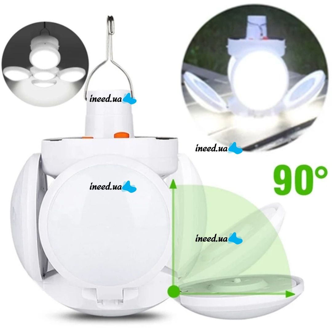 Лампа для кемпінгу BL-2029 `Ромашка`  UFO Led Lamp Solar (Білий)