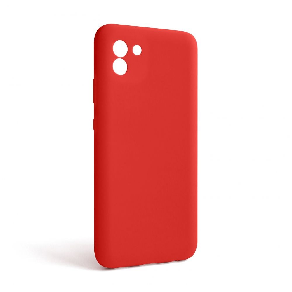 Чохол наклада Silicone Case Samsung A03 Red - -