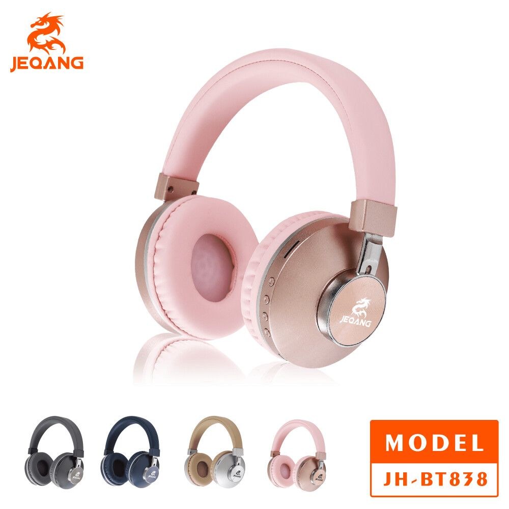 Навушники Bluetooth JEQANG JH-BT838 Can TF+FM Grey