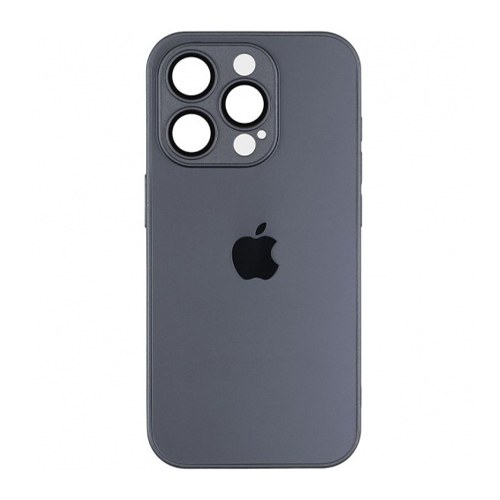 Чохол Накладка Silicone Case AG-Glass Box Separate Camera IPhone 15 Графіт - -