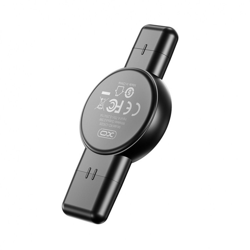Бездротовий зарядний пристрій XO CX026 (USB, Type-C) Black - -