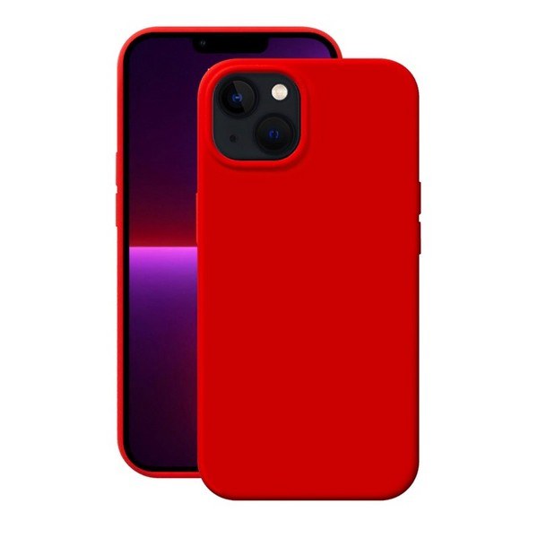 Чохол накладка IPhone 13 Red Silicone Case Full Protective - -