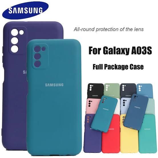 Чохол накладка Samsung A03S Silicone Protective Marsal - -