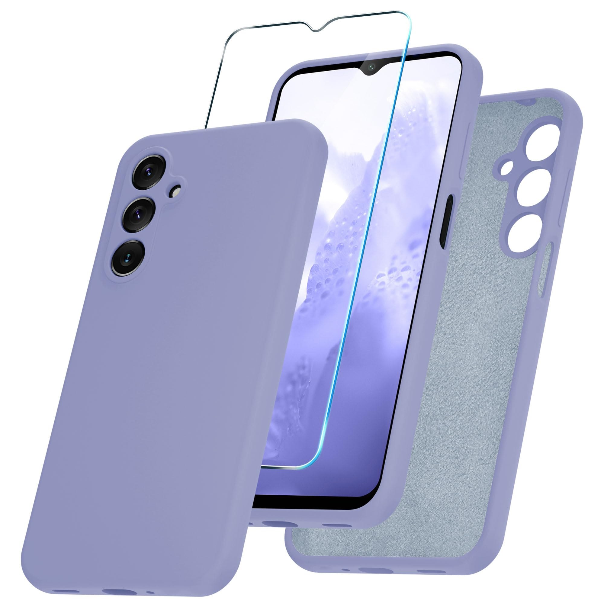 Чохол накладка Silicone Full Soft Case Samsung A16 (A165) Lilac - -