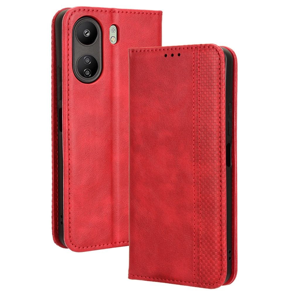 Чохол-книжка Сase Leather Xiaomi Redmi 13C Red - -