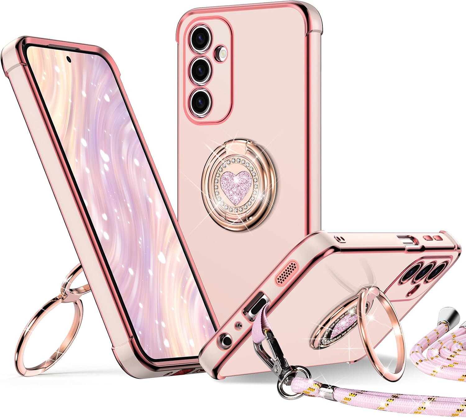 Чохол накладка Wave Colorful Pocket зі шнурком Samsung A16 4G/A16 5G Sand Pink - -