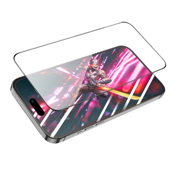 Захисне скло iPhone 15 Black - -