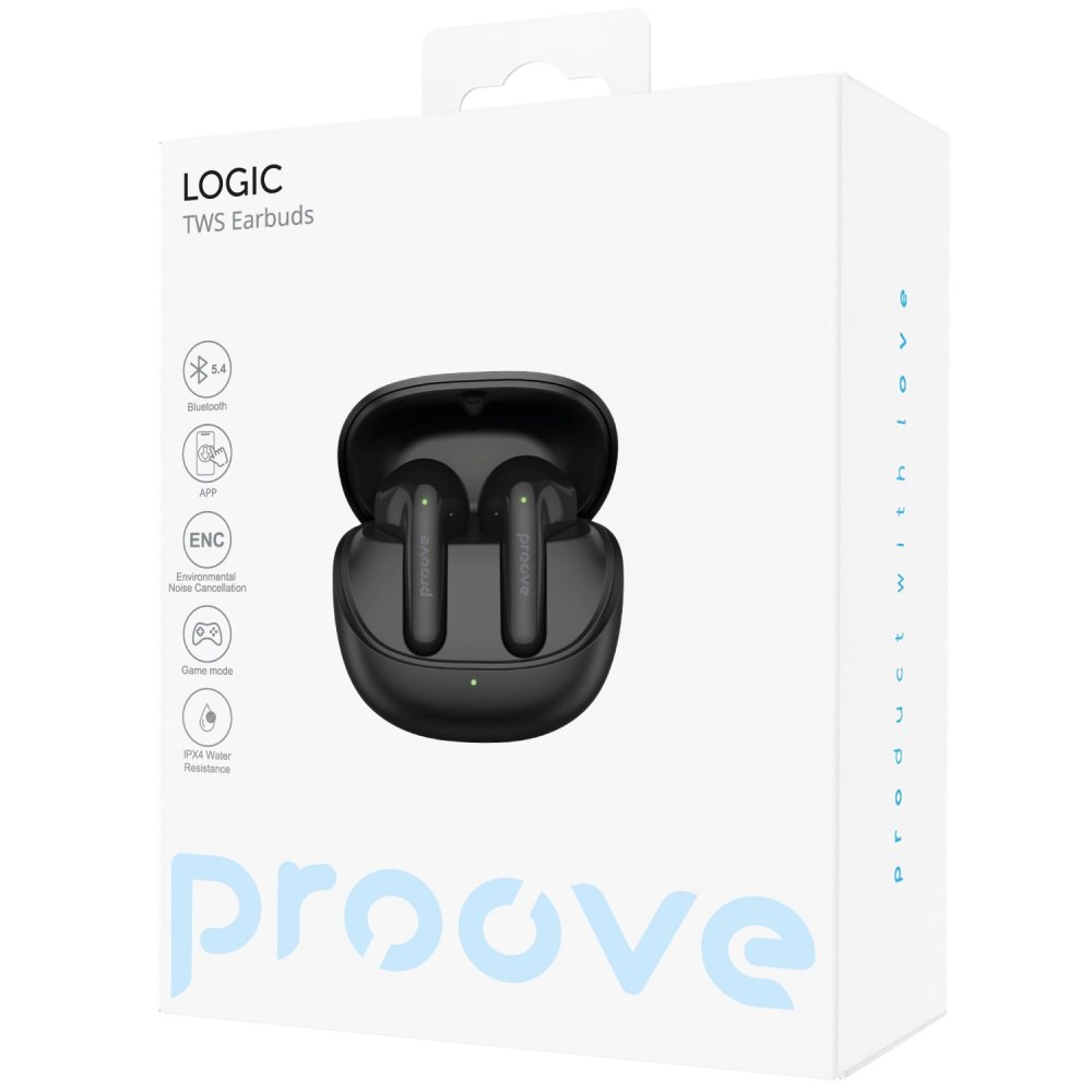 Бездротові навушники Proove Logic TWS (APP) Pearl Black