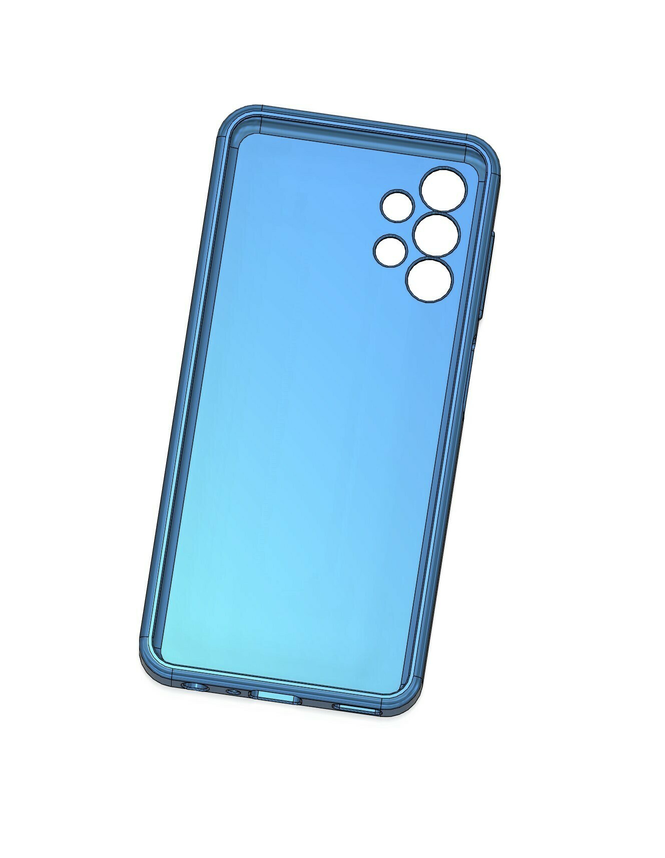 Чохол накладка Matte Lux Samsung A13 4G Neon Blue - -
