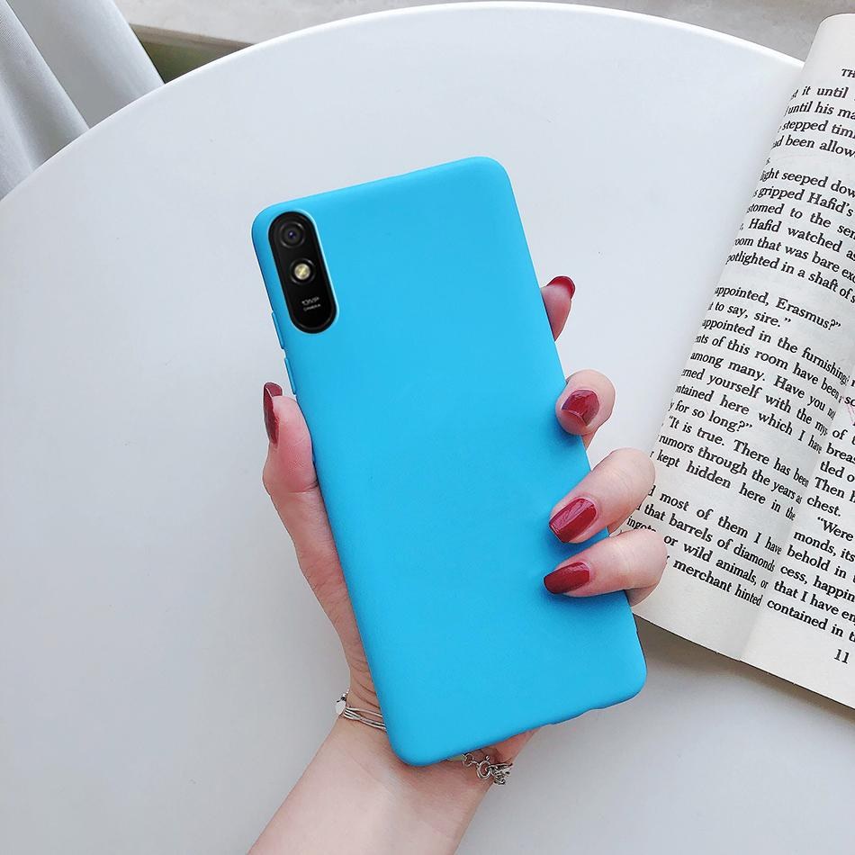 Чохол накладка силіконовий Candy Xiaomi Redmi 9A голубий - -