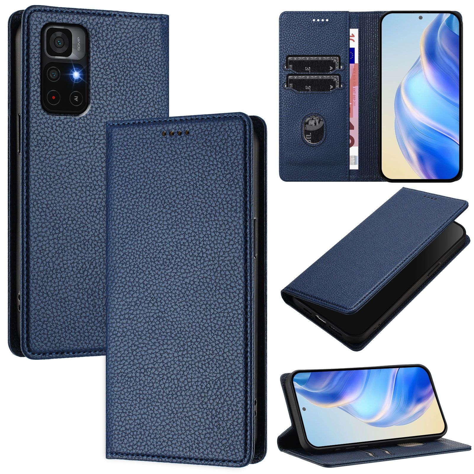 Чохол-книжка Classy Xiaomi Redmi Note 11/11S/Poco M4 Pro Bordo - -
