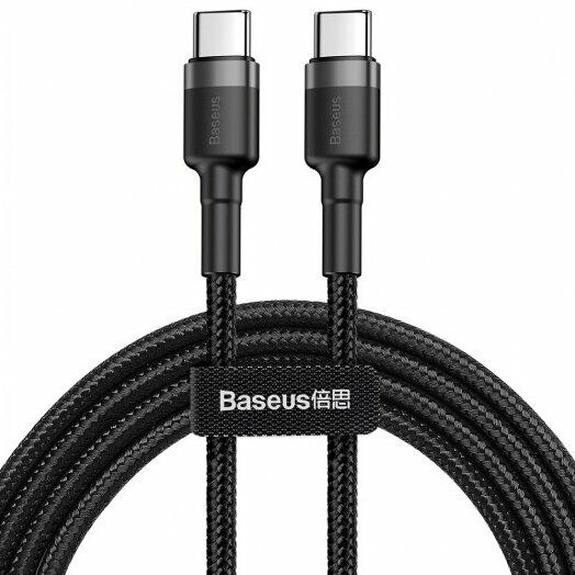 Дата кабель Glasscove BRAID Type-C - Type-C 3A 2m (GB-CC260BK) Black - -