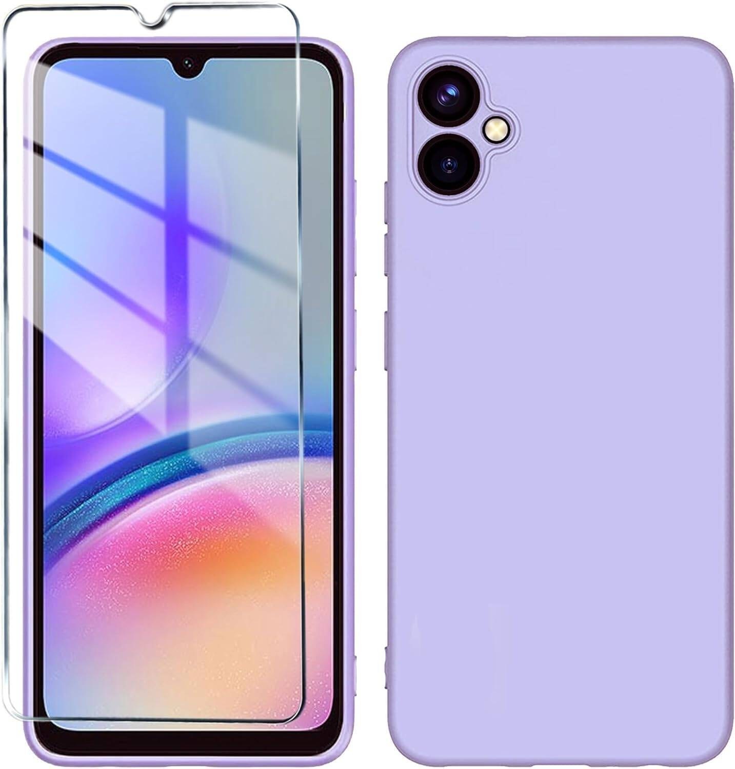 Чохол накладка Silicone Cover Full Camera Samsung Galaxy A05 Purple - -