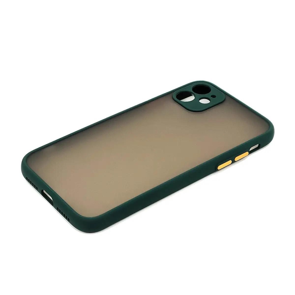Чохол накладка iPhone 11 Silicone Case Separate Camera Lime Green - -